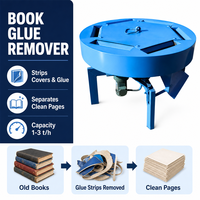 Machine à découper la colle pour livres, équipement de fabrication de produits en papier, séparateur de colle pour livres, machine de recyclage des déchets de colle pour livres, plateau tournant rotatif
