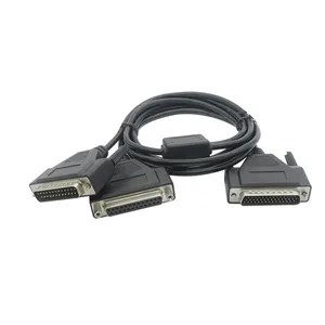 Özel DB44 to DB25 erkek dişi konnektör kablosu Y Splitter kablo için Video ve ses