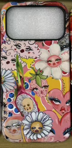 Custodia per iPhone 17 con motivo floreale e cartoni animati - Product Image 3