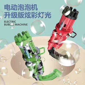 Pistola de Burbujas Automática de 8 Orificios, <span class=keywords><strong>Mega</strong></span> Gatling Gun 2026, Pistola de Burbujas de Jabón de Plástico para Niños, para Exteriores, Verano - Product Image 4