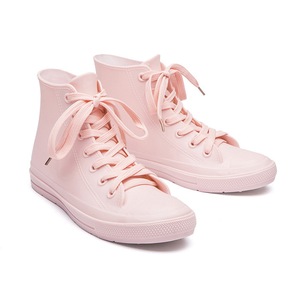 Color caramelo moda impermeable claro <span class=keywords><strong>de</strong></span> goma <span class=keywords><strong>de</strong></span> <span class=keywords><strong>mujer</strong></span> tobillo <span class=keywords><strong>Botas</strong></span> <span class=keywords><strong>de</strong></span> lluvia impermeable zapatos - Product Image 4