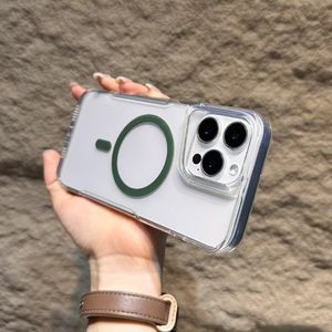 Hot Deals Magnetic Transparent Safe Wireless Charger Mag Cell Phone Case Anti Yellow Mobile Phone Back Cover para Vivo x27 pouch - Product Image 3