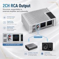 Amplificateur de voiture 4 canaux Android classe AB 12V Plug and Play avec sortie RCA 2CH pour mise à niveau audio automobile