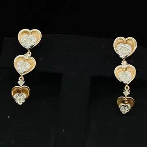 Collier de diamants naturels en or massif 14K de qualité supérieure serti d'un diamant blanc taille brillant couleur G certifié tiers pour femme - Product Image 4