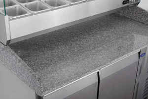 Đá Cẩm Thạch hàng đầu bánh Pizza chuẩn bị bảng tủ lạnh làm lạnh bánh pizza bàn làm việc truy cập thương mại thép không gỉ Pizza salad displayer - Product Image 3