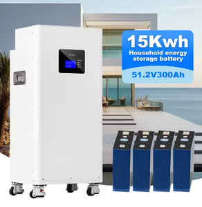 Batterie LiFePO4 15 kWh 51,2 V 300 Ah, système de stockage d'énergie domestique tout-en-un hybride solaire empilable 10 kW 15 kW 20 kW - Product Image 2