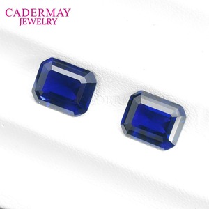 Cadermay Royal Blue Yttrium Aluminum Garnet Oval Loose Stone For Jewelry Making - Product Image 3