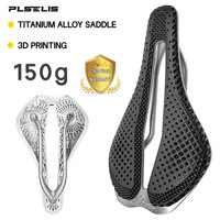 PLSELIS – selle de vélo de route, coque inférieure en alliage de titane, impression 3D, poids 150g, coussin de siège de vélo léger, accessoires de conduite