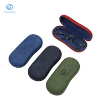 Boîte à lunettes de soleil en métal rigide avec logo personnalisé, design tendance, pour lunettes de lecture, emballage haut de gamme, étui à lunettes