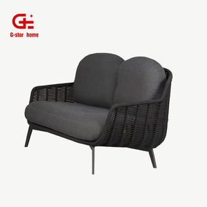 Canapé double moderne d'extérieur en aluminium imperméable avec coussins pour le salon <span class=keywords><strong>de</strong></span> la villa au bord <span class=keywords><strong>de</strong></span> la piscine-pour les hôtels - Product Image 2