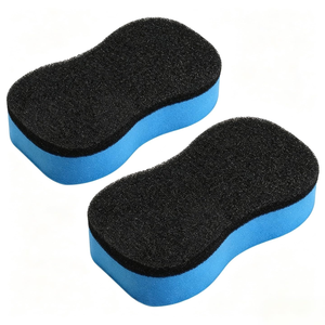 Accessoires de lavage auto : Éponges de nettoyage double face multi-usages pour voiture, bloc nettoyant pour vitres, pour polissage et cirage - Product Image 1