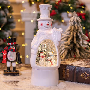 Lámpara de música de copo de nieve de alta calidad paisaje <span class=keywords><strong>en</strong></span> <span class=keywords><strong>miniatura</strong></span> artículo de decoración de Papá Noel para Navidad - Product Image 6