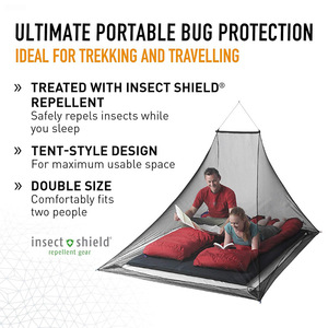 มุ้งกันยุงแบบพกพาสำหรับตั้งแคมป์ ชุดเดินทาง ต้องติดตั้ง มีขอบสำหรับการส่งออก จำหน่ายบน AliExpress - Product Image 2