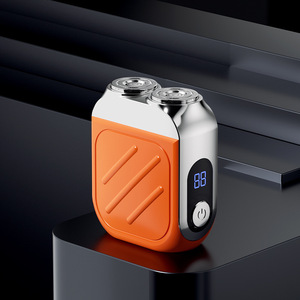 Mini Waterproof Electric Shaver - Dual Head Rechargeable Rotary Razor for <b>Men</b>, Portable Beard Trimmer <b>Hair</b> <b>Clipper</b> for Travel - Product Image 3