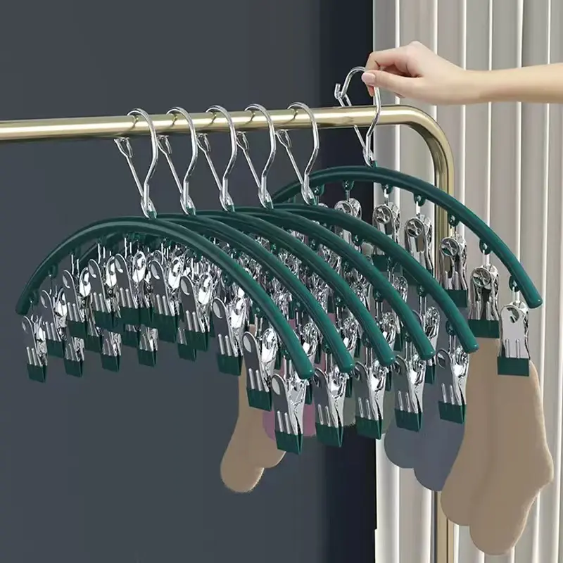 Schlussverkauf Edelstahl Sockenclip Kleidungsstück Multi-Clip Balkon multifunktionale Unterwäsche Strumpfhosen-Clip Heimkleidung