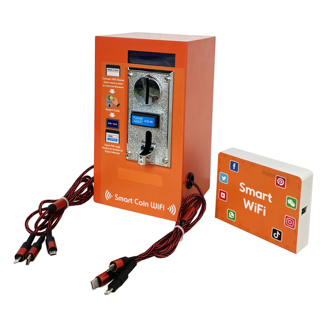 4 Ethernet Ports Router Distributor Smart Coin WiFi Hotspot Mikrotik Machine Charger WiFi Router