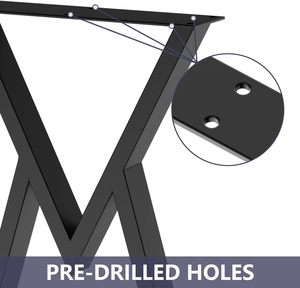 Marcos de mesa Restaurante Escritorio Oficina Acero Comedor Muebles Metal Hierro fundido Comedor industrial Mesa de centro Banco Patas para mesa - Product Image 4