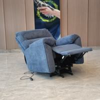 Sillón reclinable eléctrico moderno con control remoto, sillón reclinable para ancianos, sillón de masaje con calefacción y elevación