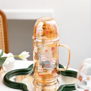 Théière en verre borosilicate de haute qualité, motif lapin de dessin animé, grande capacité 1L, pichet en verre avec poignée, pour <span class=keywords><strong>une</strong></span> tasse - Product Image 6