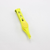 Brushed Stainless Steel Anti-Slip Grip Magnifier LED Light Eyebrow Hair Removal Plucking Tweezers