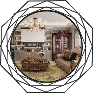 高品质独特设计巢墙铁镜装饰埃斯佩霍斯客厅金属框装饰镜
