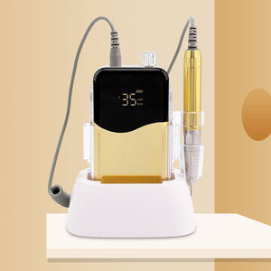 Mis beauty Beste E-Datei Gold Farbe wiederauf ladbar 35000 U/min Akzeptieren Private Logo 85W Brush less Slim Handle Nagel bohrer für Salon - Product Image 5