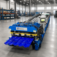 Machine de formage à froid de tôles de toiture en tuiles émaillées entièrement automatique à haute efficacité pour la production de tôles d'acier colorées de haute précision