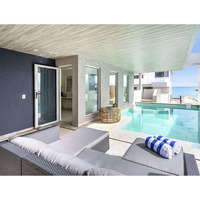 Nouvelle conception de villa australienne préfabriquée en structure légère en acier, hôtel de luxe, maison conteneur, villas préfabriquées à vendre