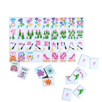 Tuiles de Mahjong de Luxe pour Filles - Écologiques, Portables et Durables, Résistantes à l'Eau avec Emballage Personnalisé pour Fêtes et Divertissements