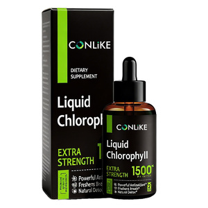 Gouttes liquides de chlorophylle végétaliennes bio 5000mg en vrac pour le soin corporel, détoxifiantes, antioxydantes, avec extrait d'<span class=keywords><strong>aloe</strong></span> <span class=keywords><strong>vera</strong></span> et d'extraits de plantes sauvages en flacon - Product Image 1