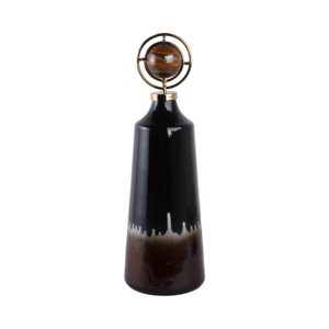 Vaso in vetro moderno a forma conica per l'arredamento del soggiorno, elegante decorazione da tavolo. - Product Image 4
