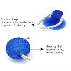 सर्वश्रेष्ठ विक्रेता काटने प्रतिरोधी दांतों की सफाई कुत्ते टूथब्रश टग खिलौना चबाने वाली इंटरैक्टिव पालतू मोलर सक्शन कप खिलौना कुत्ते - Product Image 5