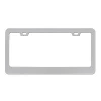 Support de plaque d'immatriculation américaine BOLONG à 2 trous en plastique ABS, personnalisable avec vis, cadre de plaque d'immatriculation de taille américaine