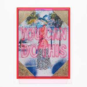 PUEDE PINTAR EN LONA CON PINTURA ACRÍLICA ROSA, CUADRO DE 30X40CM, GROSOR DE 5CM - Product Image 1