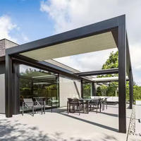 Pergola à lames orientables automatique de qualité supérieure pour l'extérieur, idéale pour les résidences, pergola à lames en aluminium motorisée pour l'extérieur
