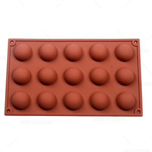 Shenhong — <span class=keywords><strong>moule</strong></span> en Silicone Semi-sphère de 15 cavités, cuisson pour la fabrication du chocolat, de la gelée, de la Mousse en forme de dôme - Product Image 1