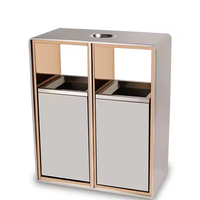 Poubelle extérieure écologique en acier inoxydable de qualité supérieure, avec bac intérieur extractible et modules supérieurs personnalisables