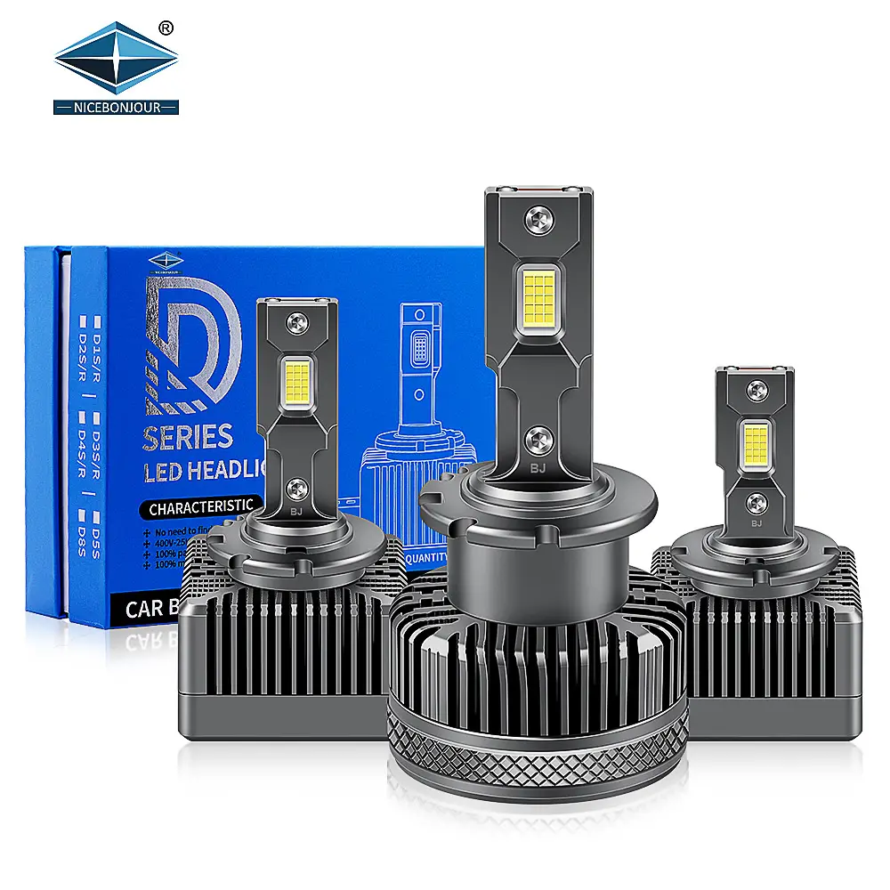 Led Headlights Bulb CSP Canbus 12V Foco D1S D2S D3S D4S D5S D8S Luces 6000K Auto Car Kit Xenon Led Headlights