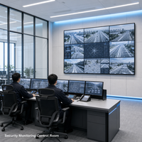49 Inch LCD Video Wall 3.5mm Bezel 2x2 3x3 Matrix Splicing System for Security Monitoring Control Room