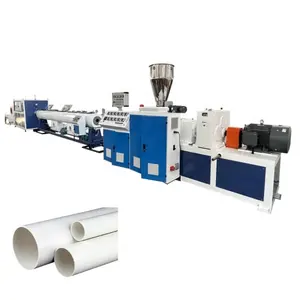 50-250mm UPVC CPVC tuyau d'eau extrudeuse PVC tuyau machine de fabrication avec imprimante laser