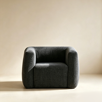 Auffälliger Öko-PVC Aufblasbarer Weicher Würfel-Sessel mit Holzrahmen Gemütliches Indoor-Luftsofa für Boutique-Apartments