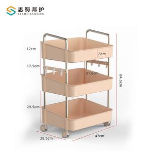 Estante de Almacenamiento Esquinero Móvil de Múltiples Niveles Sishubanghu para Cocina, para Verduras, Condimentos, Especias y Alimentos, Suministro Directo de Fábrica - Product Image 2