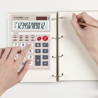 Batterie solaire à 12 chiffres avec rétroéclairage LED Calculatrice éclairée Logo personnalisable OEM de style or rose Matériau ABS Prix d'usine