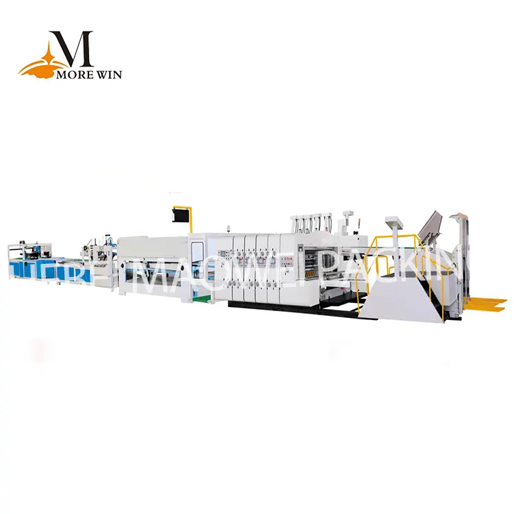 China corrugated cardboard machine manufacturer automatic packaging carton box making folding gluing machine price