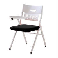 Chaise élévatrice au design contemporain pour salle de réunion de conférence Chaise de bureau de formation empilable pliable et mobile avec coussin