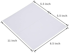 5.5x8.5 Inch Matte White BPA-Free Shipping Labels for Laser & Inkjet <b>Printers</b> - Product Image 2
