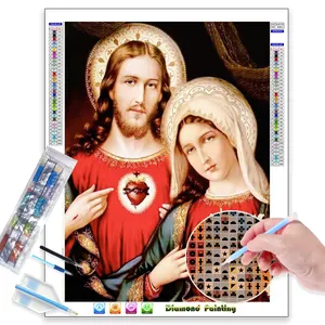 Figure Portrait Diamond Paintings Digital Printing Painting Mosaic 5d Crystal Christian Religion Diamond Painting