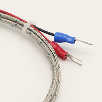 Sonda pequeña Pt100 en stock cable de sensor de alta temperatura de acero inoxidable termopar tipo E K J