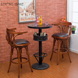 Bàn quầy <span class=keywords><strong>bar</strong></span> cao, hình vuông/tròn, chất liệu gỗ, kiểu dáng hiện đại, dùng cho sự kiện, tiệc cocktail, nhà hàng, quán <span class=keywords><strong>bar</strong></span>. - Product Image 2