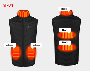 Chaleco Térmico de Invierno para Hombre, Recargable por USB 5V, Aislado, Resistente al Viento, sin Mangas, con Cierre de Cremallera, para Actividades al Aire Libre - Product Image 4
